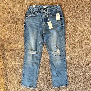 Good American Good Icon Cropped Jeans size 6